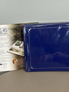 Creative Memories 12x12 Album Blue + 12 Page Protectors Old Style New